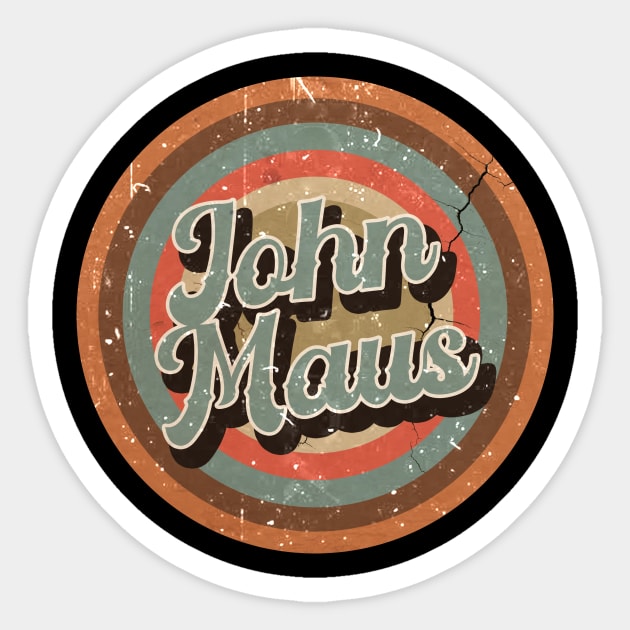 John Maus // Vintage Look aesthetic art Sticker by penCITRAan